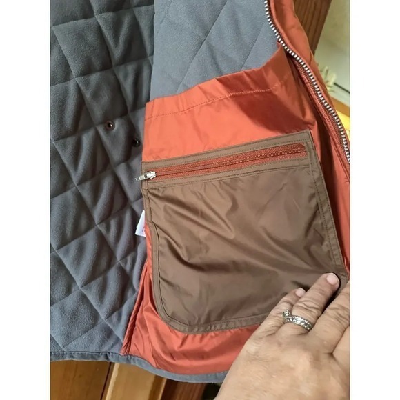 Reserve Patrick James Quilted Puffer Vest Rust Orange XL hunting style - Picture 4 of 8